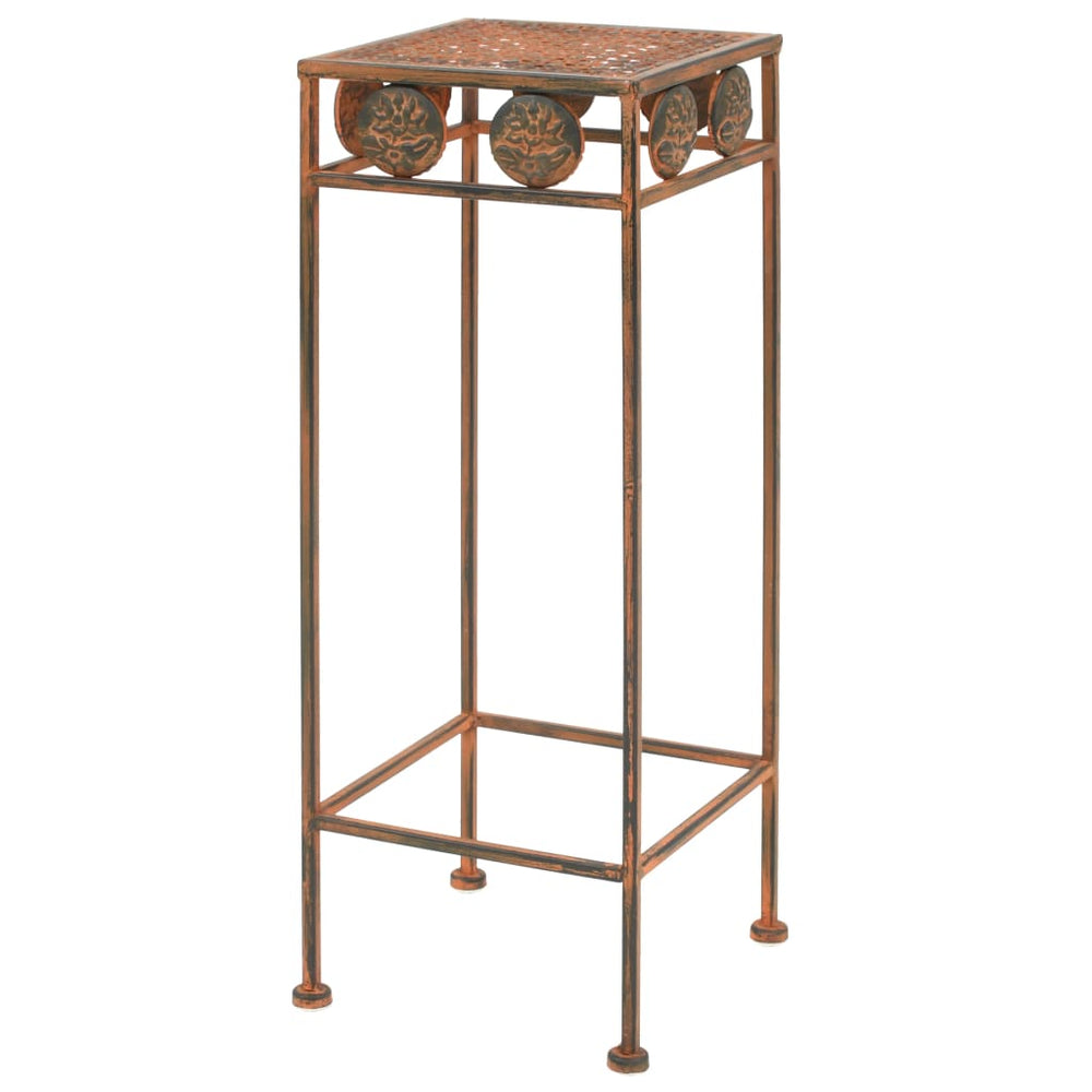 Set Suport Plante, 3 Buc., Ruginiu, Metal, Stil Vintage
