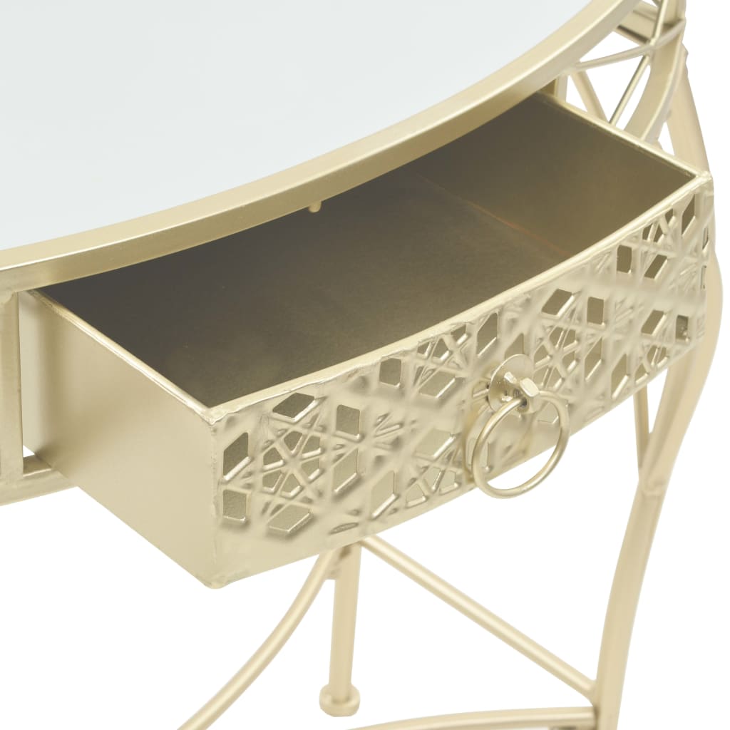 Masă Laterală Stil Franțuzesc, , 82 X 39 X 76 Cm, Metal