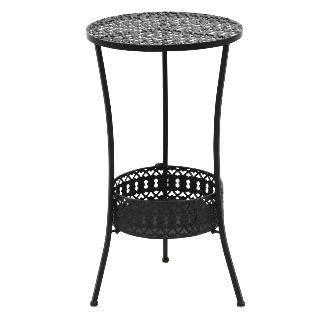 Masă De Bistro, Negru, 40 X 70 Cm, Metal
