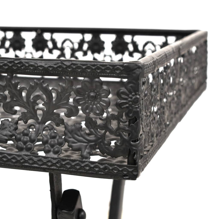 Măsuță De Ceai Pliabilă Stil Vintage Negru 58X35X72 Cm Metal