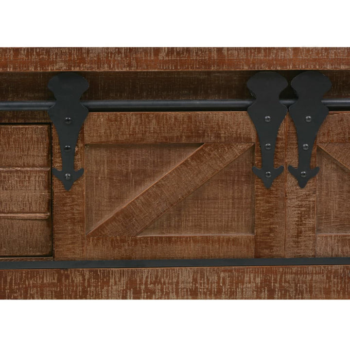 Masă Consolă Din Lemn Masiv De Brad, Maro, 131X35,5X75 Cm