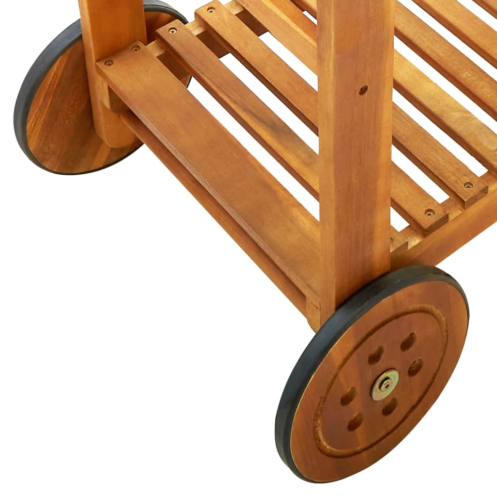Cărucior Bucătărie Grădină, 92X43,5X141,5 Cm, Lemn De Acacia