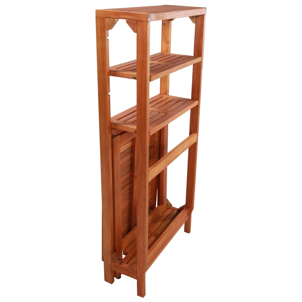 Set Mobilier Bistro Pliabil, 3 Piese, Lemn Masiv De Acacia