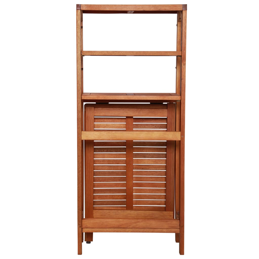 Set Mobilier Bistro Pliabil, 3 Piese, Lemn Masiv De Acacia