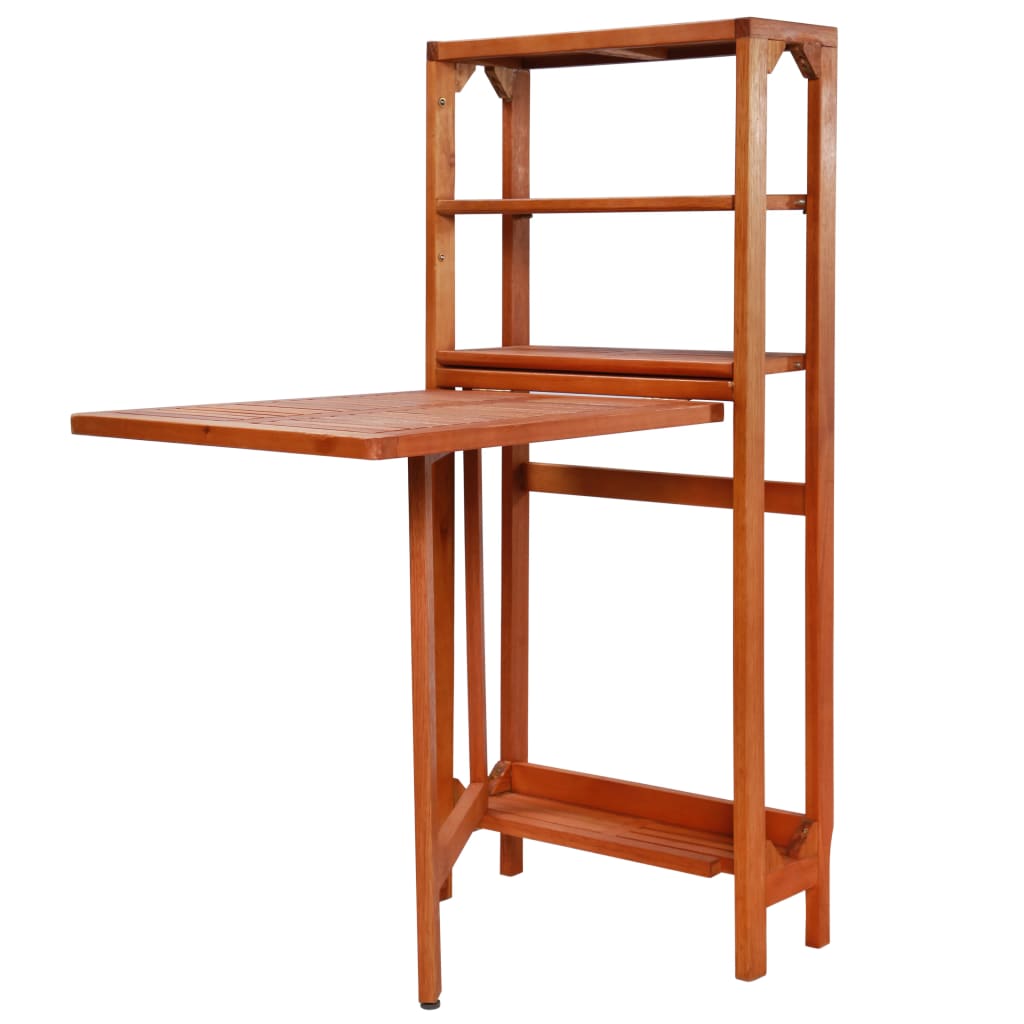 Set Mobilier Bistro Pliabil, 3 Piese, Lemn Masiv De Acacia