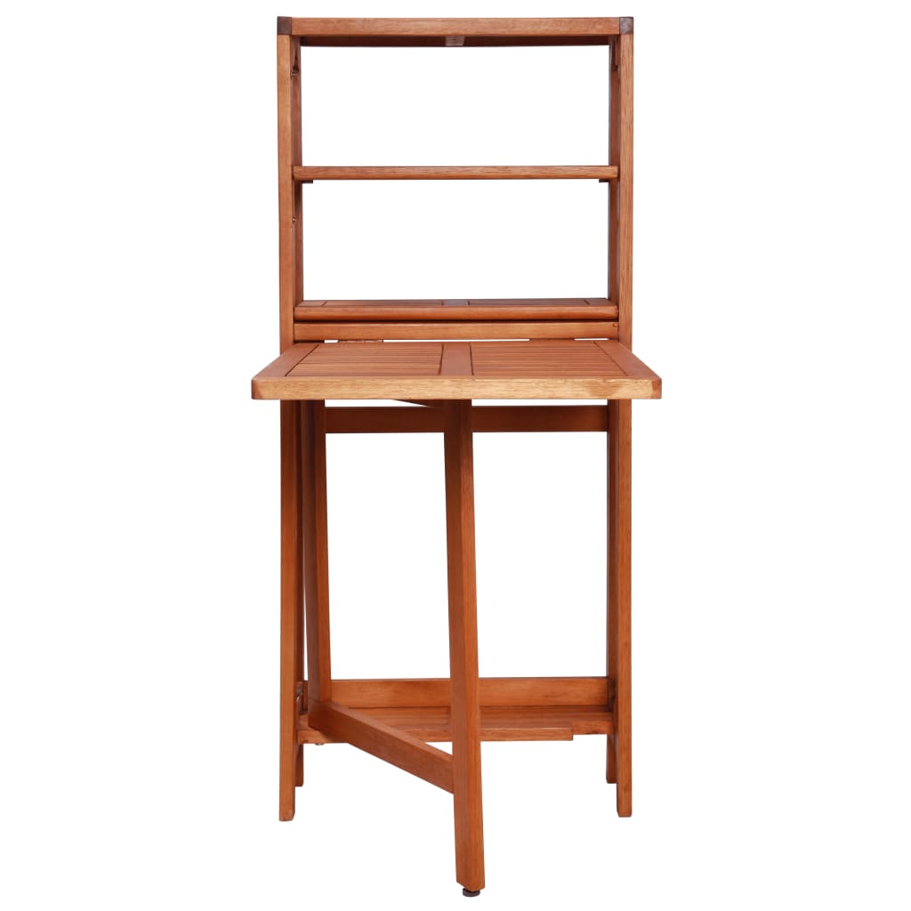 Set Mobilier Bistro Pliabil, 3 Piese, Lemn Masiv De Acacia