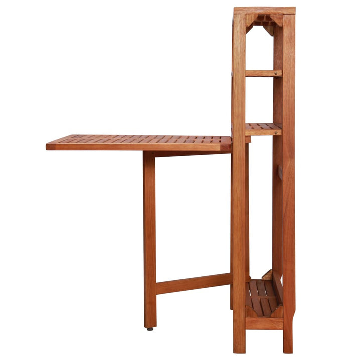 Set Mobilier Bistro Pliabil, 3 Piese, Lemn Masiv De Acacia