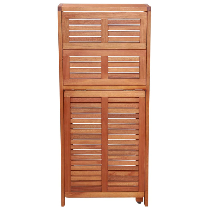 Set Mobilier Bistro Pliabil, 3 Piese, Lemn Masiv De Acacia