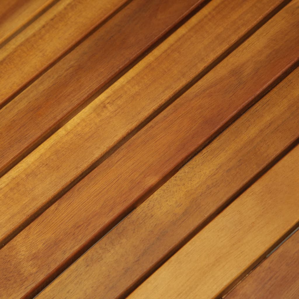 Set Bistro Pliabil Cu Perne, 3 Piese, Lemn Masiv De Acacia