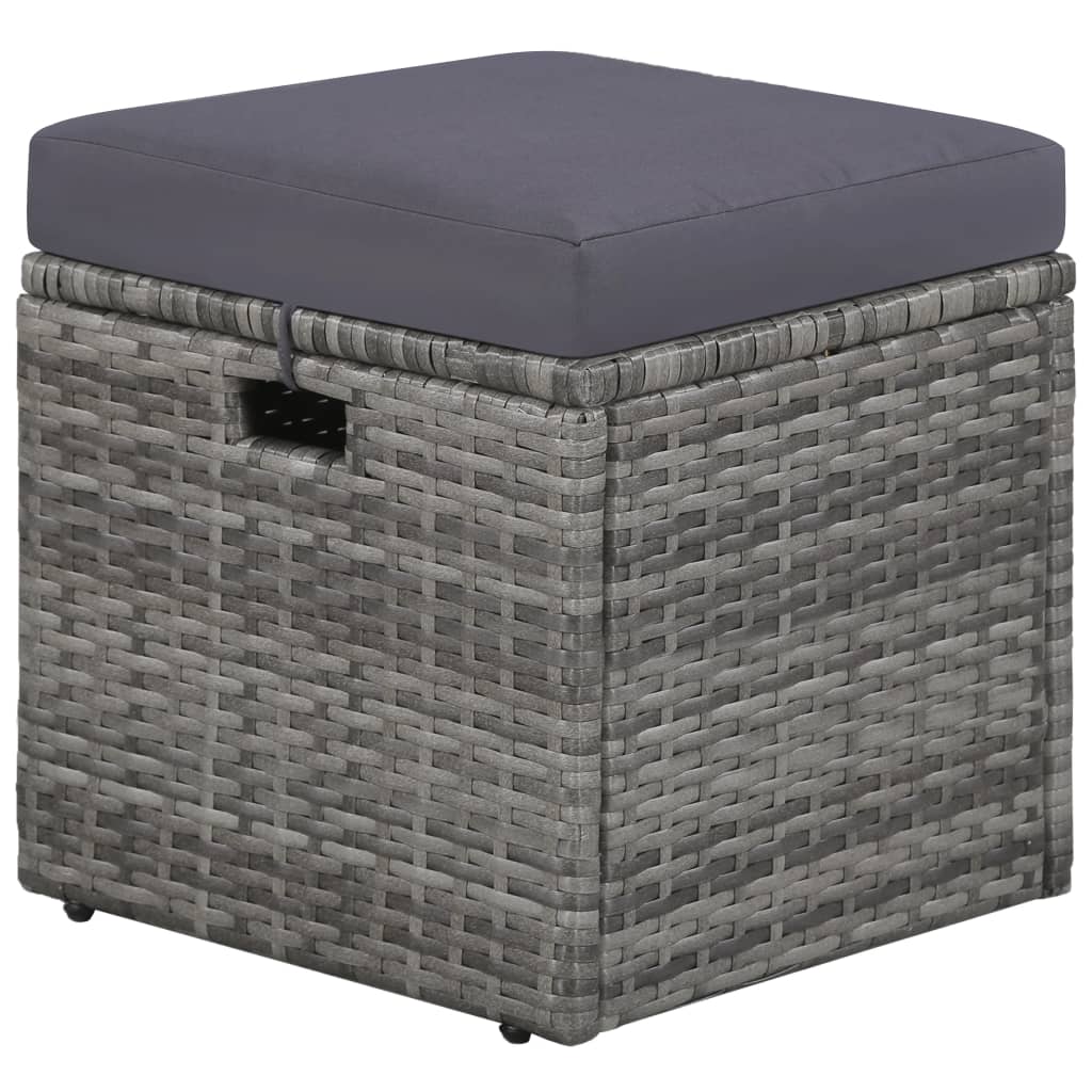 Set Mobilier De Grădină Cu Perne, 4 Piese, , Poliratan