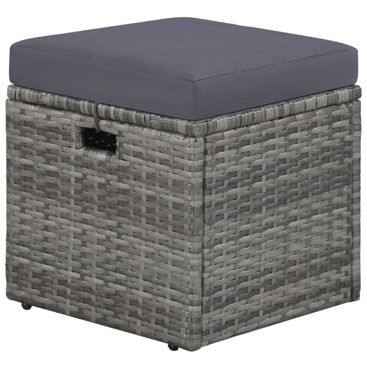 Set Mobilier De Grădină Cu Perne, 4 Piese, , Poliratan