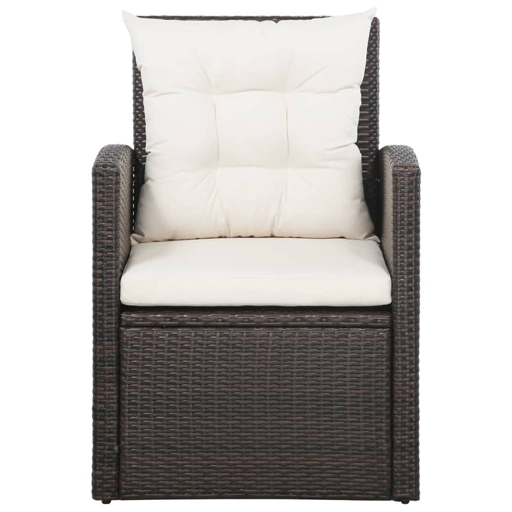 Set Mobilier De Grădină Cu Perne, 5 Piese, , Poliratan