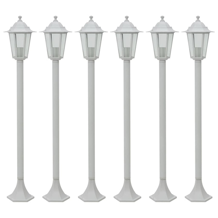 Stâlp Iluminare Grădină, 6 Buc., , 110 Cm, Aluminiu, E27