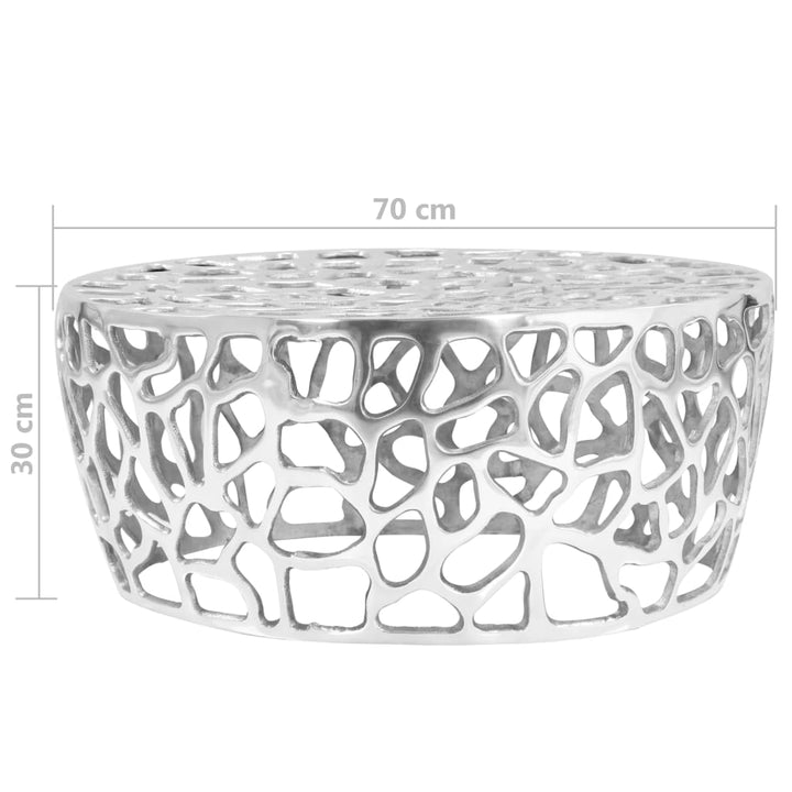 Măsuță De Cafea, Argintiu, , Aluminiu Turnat