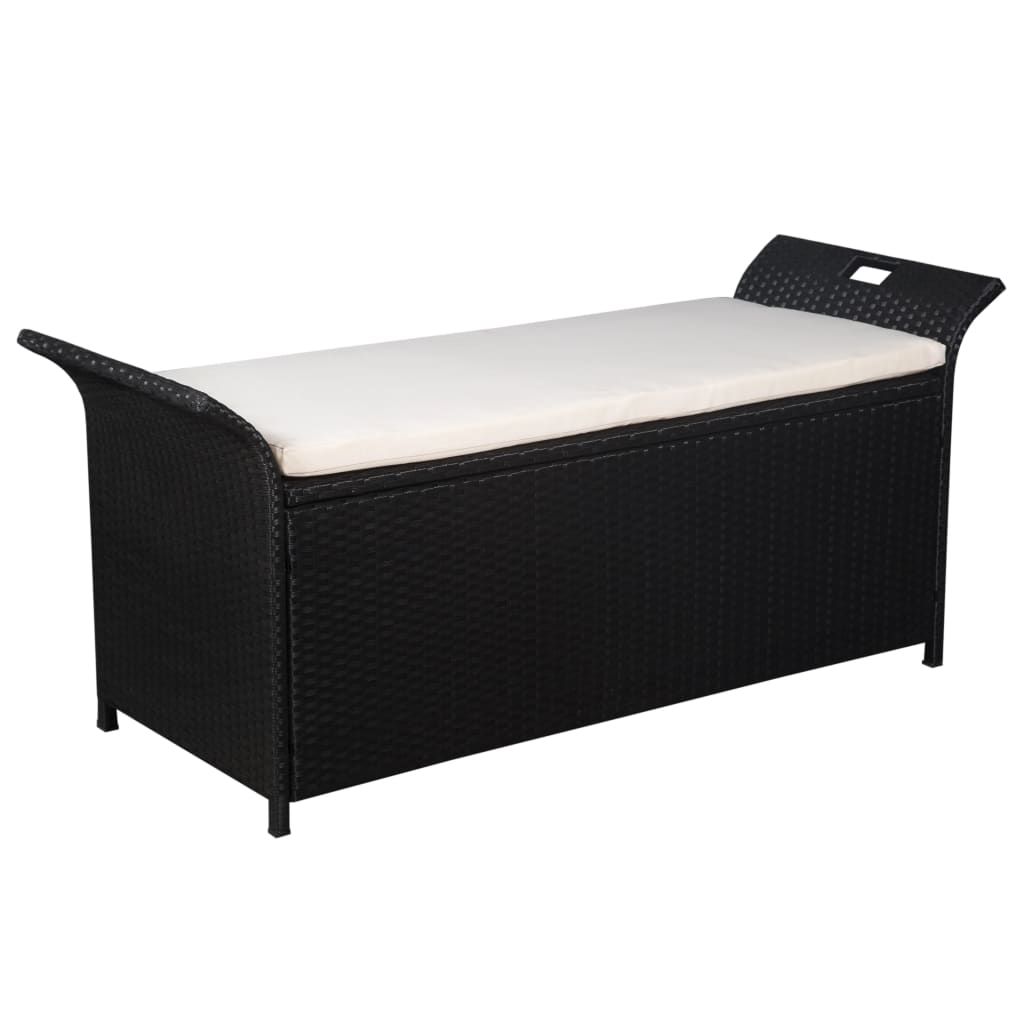 Bancă De Depozitare Cu Pernă, , 138 Cm, Poliratan