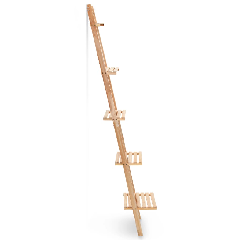 Raft De Perete Tip Scară, Lemn De Cedru, 41,5 X 30 X 176 Cm
