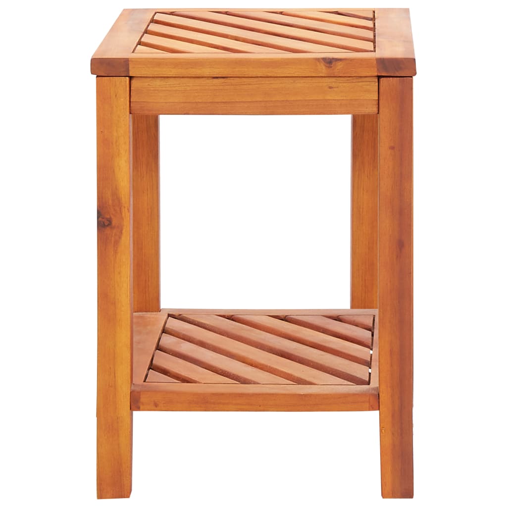 Masă Laterală, 45X33X45 Cm, Lemn Masiv De Salcâm