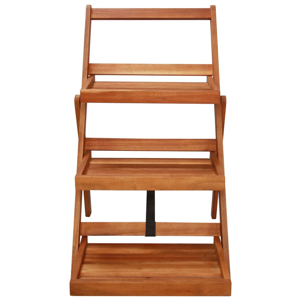 Suport De Plante, 3 Niveluri, 50X63X80 Cm, Lemn Masiv De Acacia