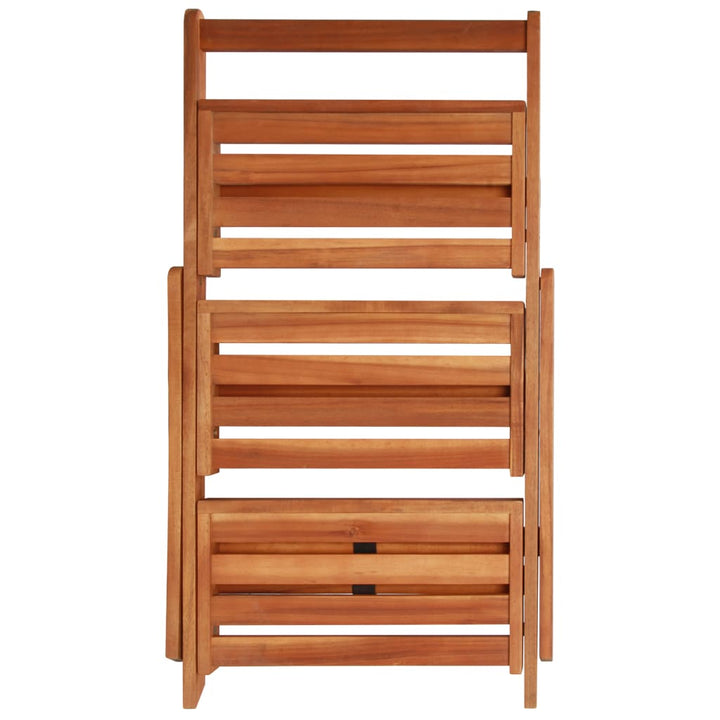 Suport De Plante, 3 Niveluri, 50X63X80 Cm, Lemn Masiv De Acacia