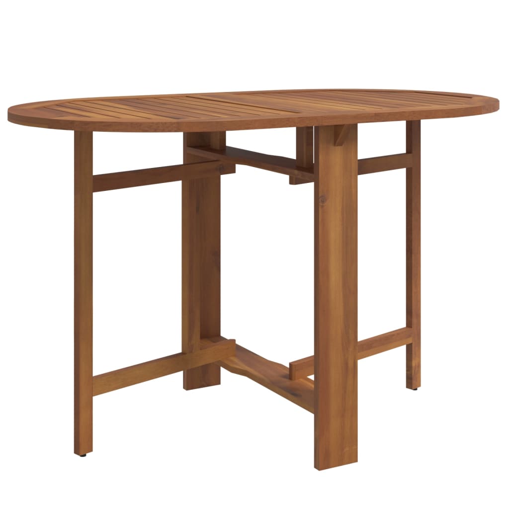 Set Mobilier De Exterior Pliabil, 5 Piese, Lemn Masiv De Acacia