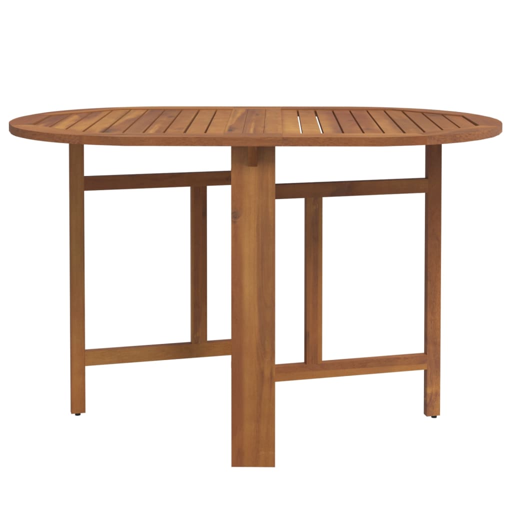 Set Mobilier De Exterior Pliabil, 5 Piese, Lemn Masiv De Acacia