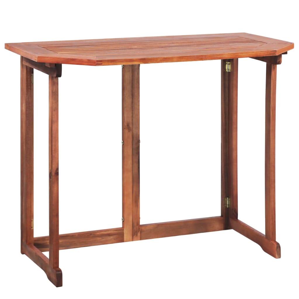 Set Mobilier Bistro, 2 Piese, Lemn Masiv De Acacia