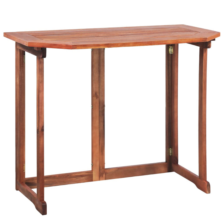 Set Mobilier Bistro, 2 Piese, Lemn Masiv De Acacia