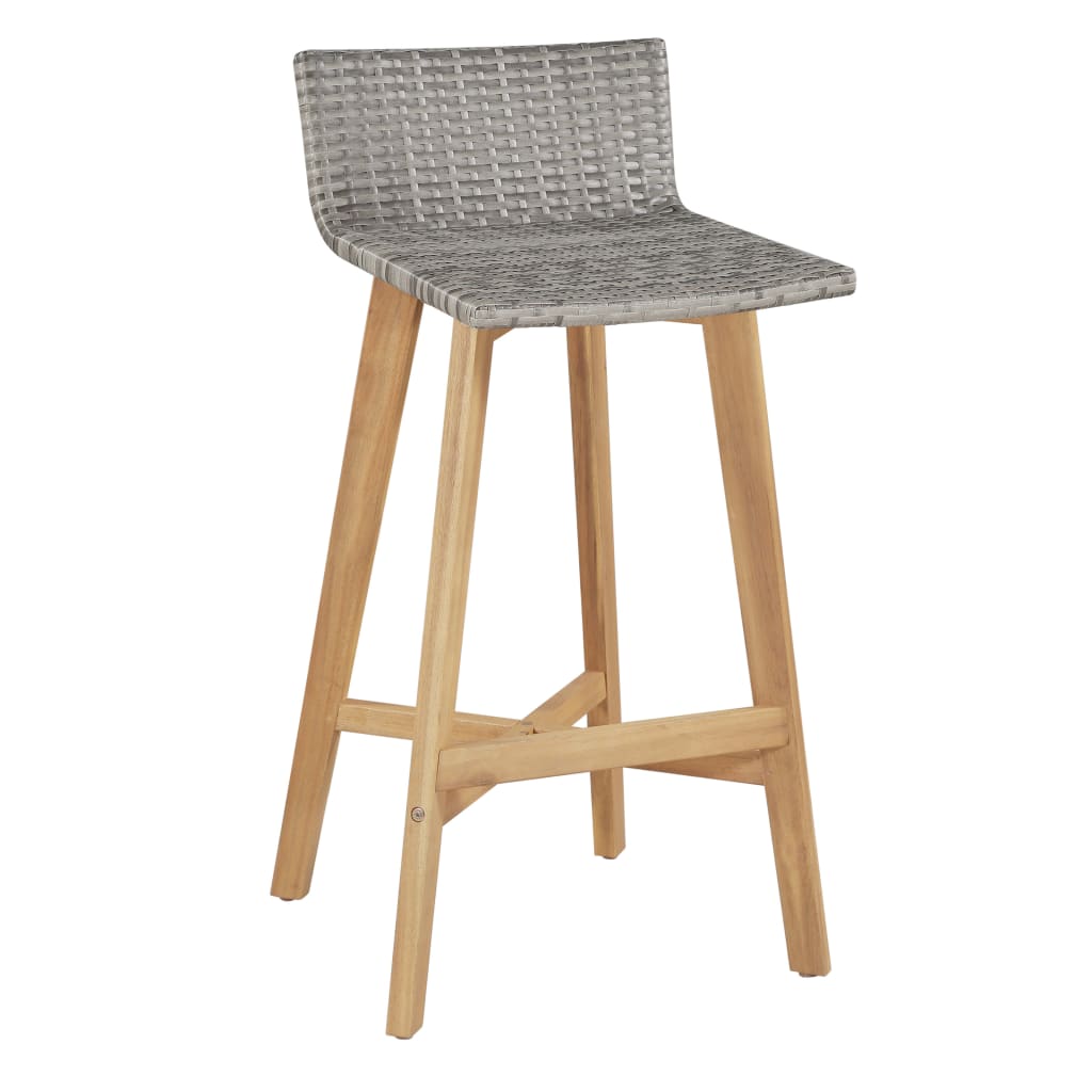 Set Mobilier Bar, 3 Piese, Lemn Masiv De Acacia