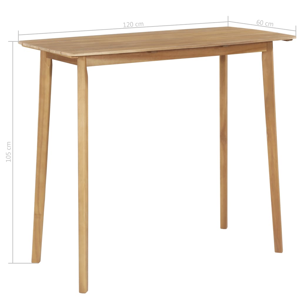 Set Mobilier De Exterior, 5 Piese, Lemn Masiv De Acacia