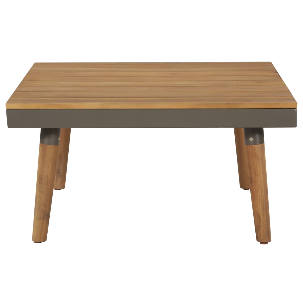Set Mobilier Grădină Cu Perne, 4 Piese, Maro, Lemn Acacia