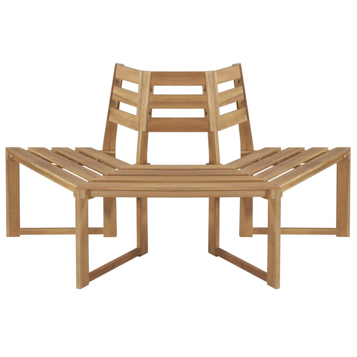 Bancă De Copac Semihexagonală 160 Cm Lemn Masiv De Acacia