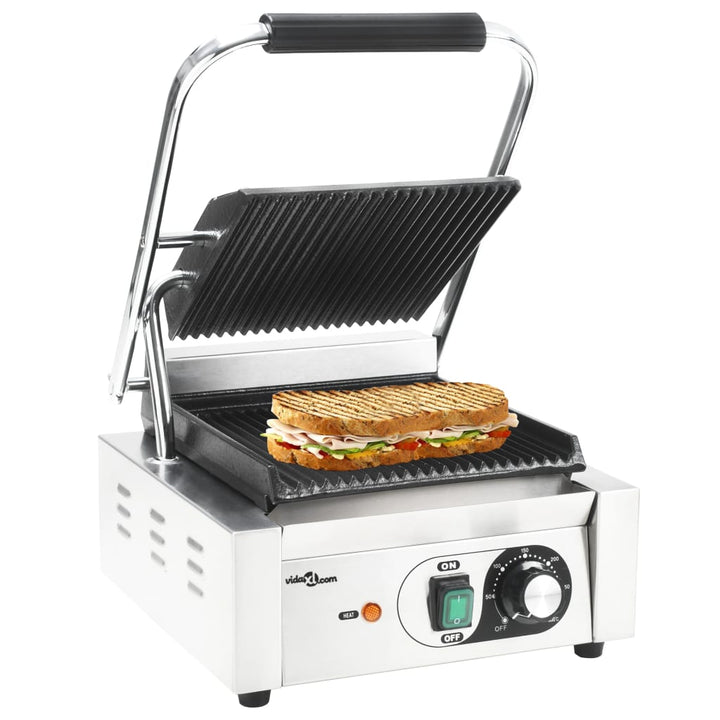 Grill Panini Dublu Cu Striații, 57X30,5X20 Cm, 3600 W