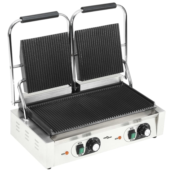 Grill Panini Dublu Cu Striații, 57X30,5X20 Cm, 3600 W