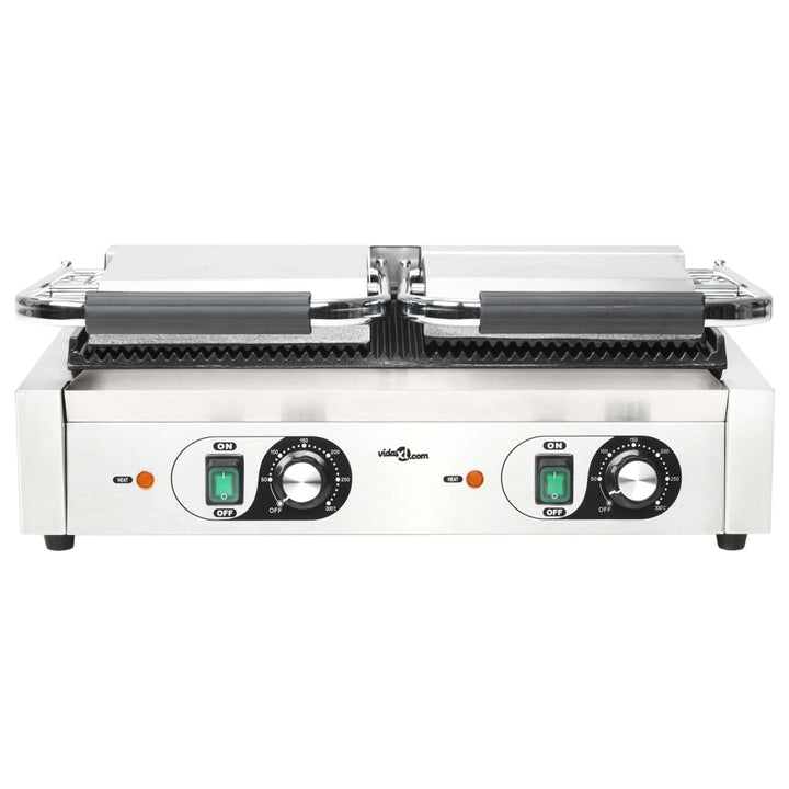 Grill Panini Dublu Cu Striații, 57X30,5X20 Cm, 3600 W