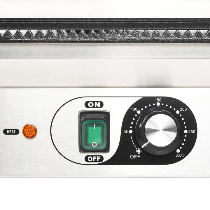 Grill Panini Dublu Cu Striații, 57X30,5X20 Cm, 3600 W