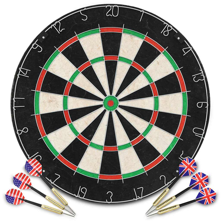 Placă De Darts Profesională Cu 6 Săgeți, Sisal