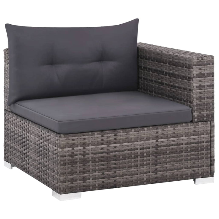 Set Mobilier De Grădină Cu Perne, 3 Piese, , Poliratan