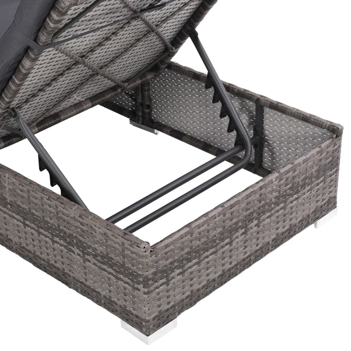 Set Mobilier De Grădină Cu Perne, 3 Piese, , Poliratan