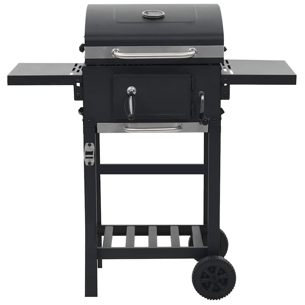Grătar Barbecue Cu Cărbuni, Raft Inferior, Negru