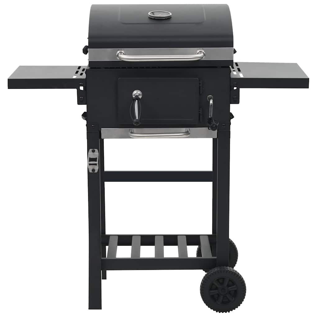 Grătar Barbecue Cu Cărbuni, Raft Inferior, Negru