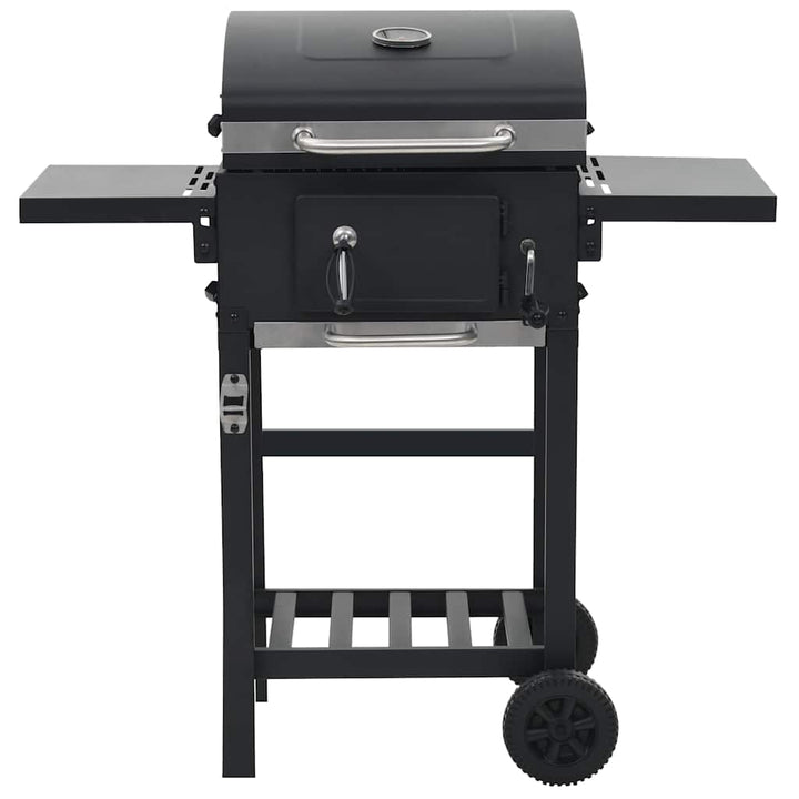 Grătar Barbecue Cu Cărbuni, Raft Inferior, Negru