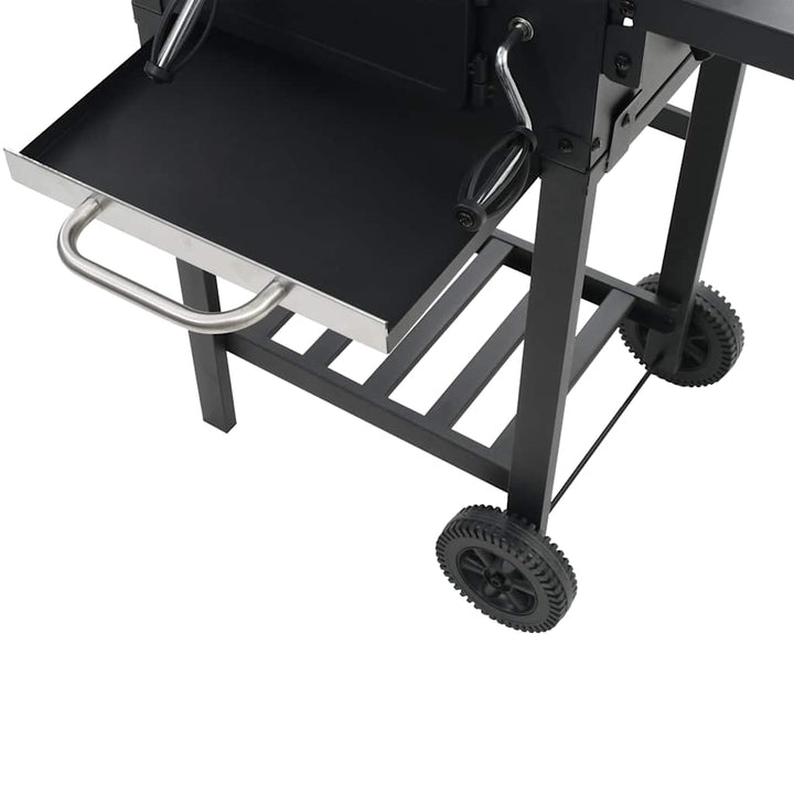 Grătar Barbecue Cu Cărbuni, Raft Inferior, Negru