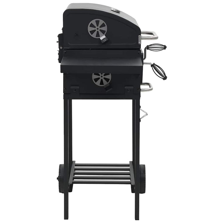 Grătar Barbecue Cu Cărbuni, Raft Inferior, Negru
