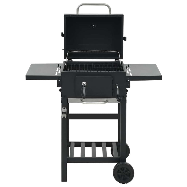 Grătar Barbecue Cu Cărbuni, Raft Inferior, Negru