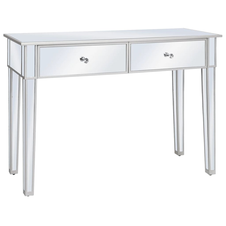 Masă Consolă Tip Oglindă, Mdf Și Sticlă, 106,5 X 38 X 76,5 Cm