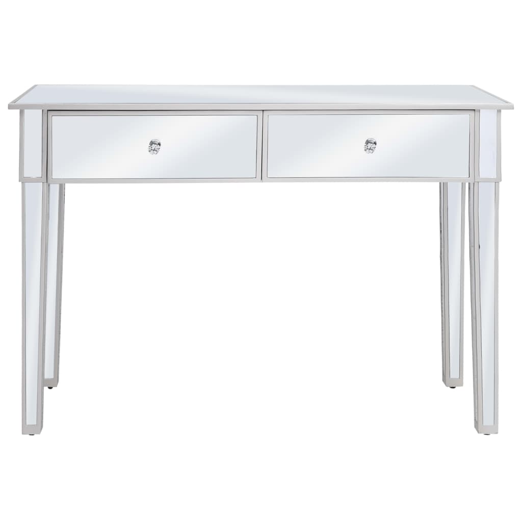 Masă Consolă Tip Oglindă, Mdf Și Sticlă, 106,5 X 38 X 76,5 Cm