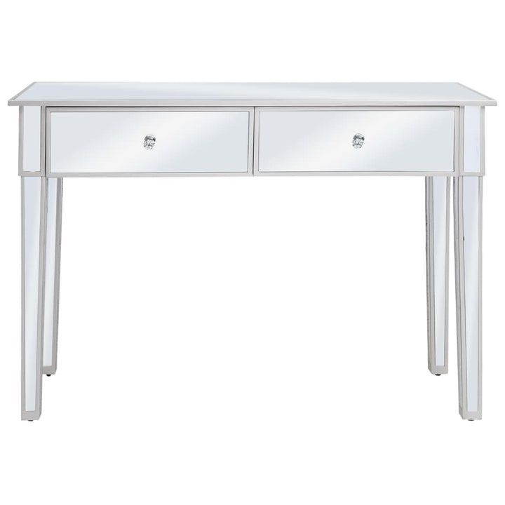 Masă Consolă Tip Oglindă, Mdf Și Sticlă, 106,5 X 38 X 76,5 Cm