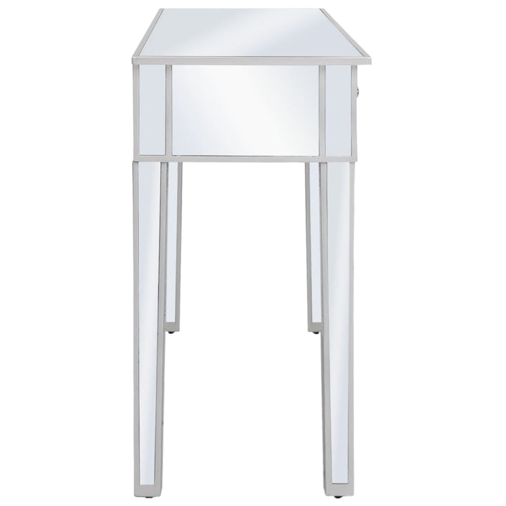 Masă Consolă Tip Oglindă, Mdf Și Sticlă, 106,5 X 38 X 76,5 Cm
