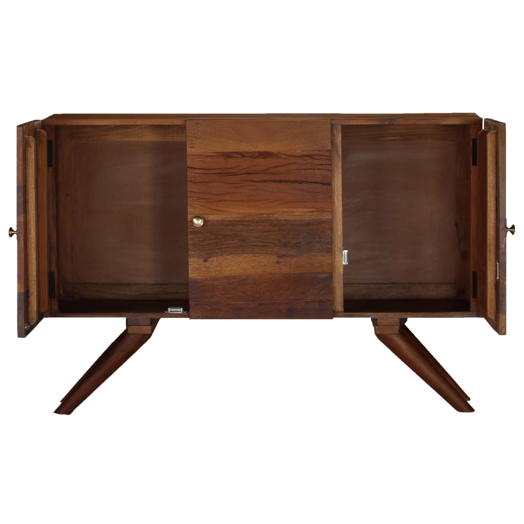 Dulap, Maro, 110 X 30 X 75 Cm, Lemn Masiv Reciclat