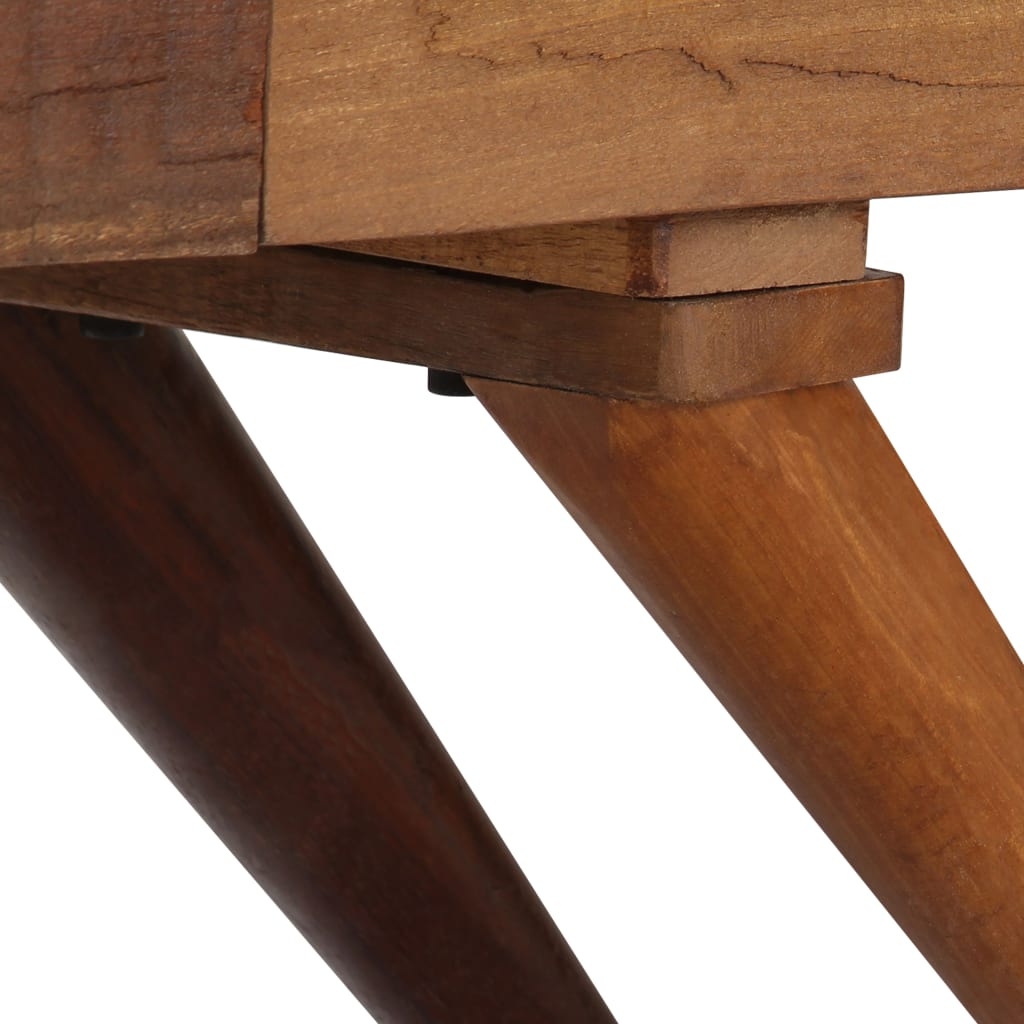 Dulap, Maro, 110 X 30 X 75 Cm, Lemn Masiv Reciclat